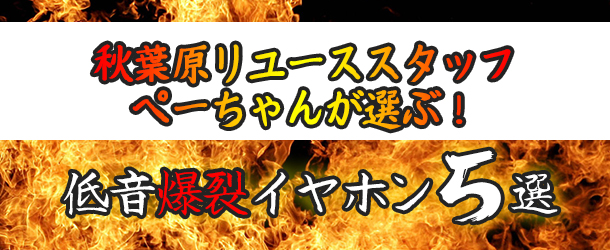 低音爆裂イヤホン5選