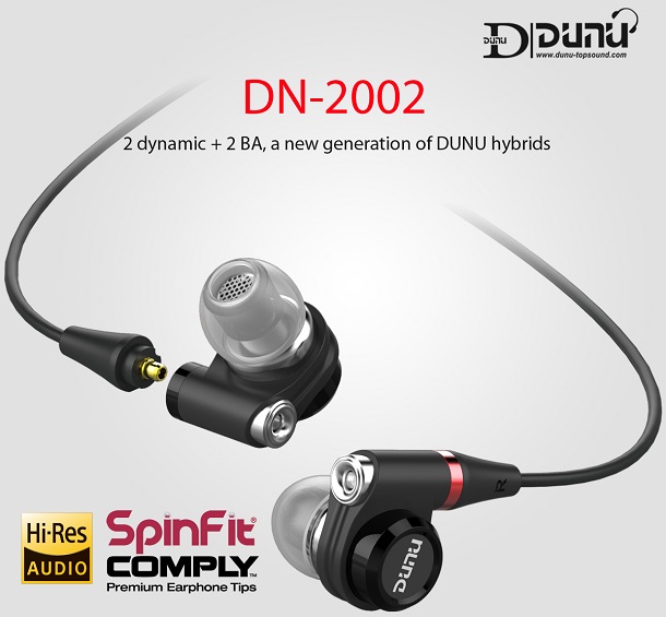 DUNU DN-2002 2BA+2DD アップグレードケーブル付 美品！