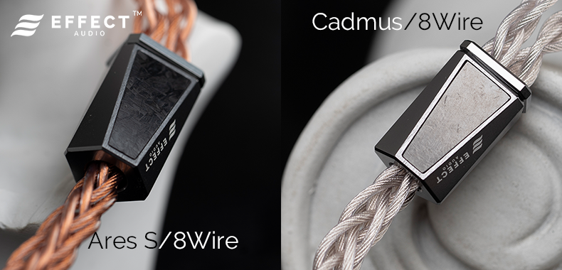 EFFECTAUDIO から2Pin対応の8wireケーブル 『Ares S/8wire』『Cadmus